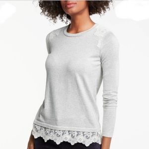 Boden Pullover with Lace Details - size 8